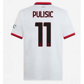 AC Milan Christian Pulisic #11 Replika Udebanetrøje 2024-25 Kortærmet